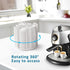 Rotating Cup and Lid Organizer, 4 Compartment Dispenser for Bathroom, Coffee Station, Kitchen Cabinet
