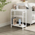 2 1 Side Table for Small Spaces, Narrow End Table with Magazine Holder, in Design Slim Side Table, Skinny Nightstand