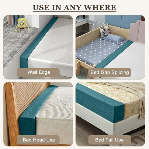 Blue-LxWxH-54 2 10in) Mattress Extender for Twin/Twin XL/Queen/King Bed, Bed Gap/Space/Crack Filler Between Headboard