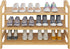 3-Tier UDEAR Bamboo Shoe Rack Shoe Storage Organizer Entryway Shoe Shelf