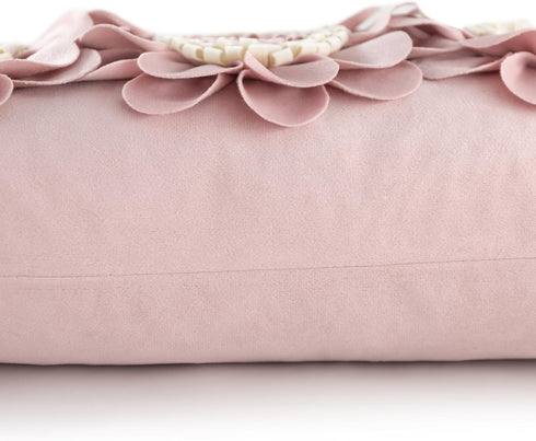 3D 12x20 Inches JWH Flower Throw Pillow Cover Decorative Sunflower Accent Pillow Case Velvet Cushion Lumbar Pillowcase