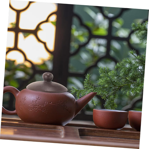 Purple Clay Teapot Lid, Replacement Lid for Asian Teapot, Universal Teapot Lid, Japanese Tea Pot Cover, Vintage Tea Mug