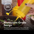 New Star Foodservice 26498 Plastic Squeeze Bottles, 12 oz, Yellow, Pack of 6