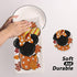 Fall Kitchen Towels with Cartoon Mouse Design, Autumn Harvest Dish Towels for Home Party Decoration