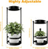 Panels,3 Solar Plant Grow Lights Outdoor - RDJ Bouns Wall Plant Holder with Rechargeable Light & Solar Color