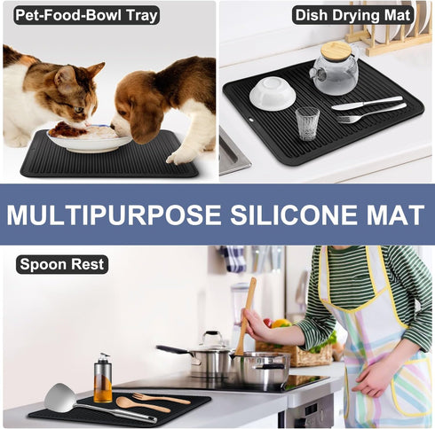Walfos Large Silicone Trivet 16x12 Inch, Heat Resistant Pot Holders for Hot Pots and Pans, Kitchen Hot Pads