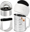 Tosnail Pastry Cutter Set - 8 Pieces Stainless Steel Professional Dough Tools for Baking Cookies and Donuts