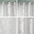 Madison Park Semi Sheer Single Curtain - Modern Botanical Print Grommet Top Window Drape 50x63"