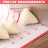 Extra Large Silicone Pastry Mat, Extra Thick Non-Stick Baking Mat for Dough Rolling, Red