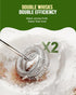 Maestri House Rechargeable Milk Frother, LunaFro NS Handheld Electric Foam Maker for Lattes, No Stand