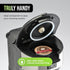 Tru Single Serve Dual Brew Coffee Maker - Premium Brewer for Coffee Capsules or Grounds - Features Self-Cleaning