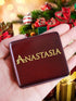 Sinzyo Anastasia-Once Upon a December Music Box, Vintage Musical Gift for Birthday, Valentine's Day (Wine Red Box)