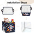 3 Closet 11.8x11.8x11.8 Clastyle pcs Cosmic Space Cube Storage Unit Bin with Metal Frame Stars Kallax Box for Shelves