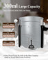 5-in-1 11.8oz Working-110V Milk Frother and Steamer - Upgraded Automatic Milk Steamer Hot & Cold Foam Maker and Milk