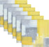 ALAZA Grey and Yellow Abstract Art Painting Cloth Napkins - Set of 6 Reusable Washable Polyester Dinner Napkins