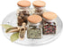 7" Pack 2 MY MIRONEY Heavy Duty Lazy Susan Turntable Organizer Clear Acrylic Rotating Swivel Stand with Steel Ball