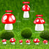MGZTTHW 60pcs 0.7" 0.5" 0.4" Mini Resin Mushrooms for Crafts Tiny Fairy Garden Decor Little Fake Mushroom Miniatures
