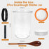 27oz TOKPELA Sourdough Starter Jar Glass, Wide Mouth Sourdough Starter Jars, Sourdough Starter Kit with Wooden Spoon