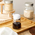 Yiyiring 2 Set 5 oz, Pcs Cruet Dispenser White Glass Soy Sauce Dispenser, Small Olive Oil and Vinegar Bottles, Soy