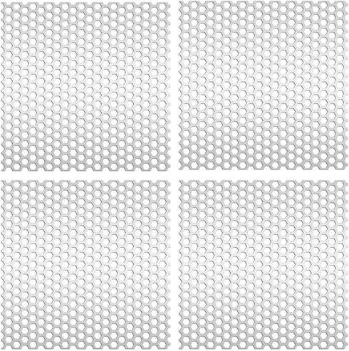 Trolleyshop 4pcs Dryer Vent Grill Bird Guards, Bathroom Exhaust Vent Covers, Customized Size Inserts