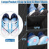 SLEEPING LAMB 2 Pack Narrow Over The Door Shoe Organizer with 8 Large Deep Pockets for Closet Storage