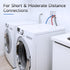 JUWO 5 FT Rubber Washing Machine Hoses, 3/4" FHT Washer Hoses for Short to Moderate-Distance Water Supply