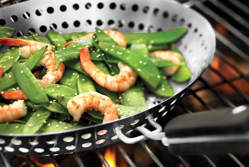 Outset Stainless Steel Grill Skillet with Removable Handle