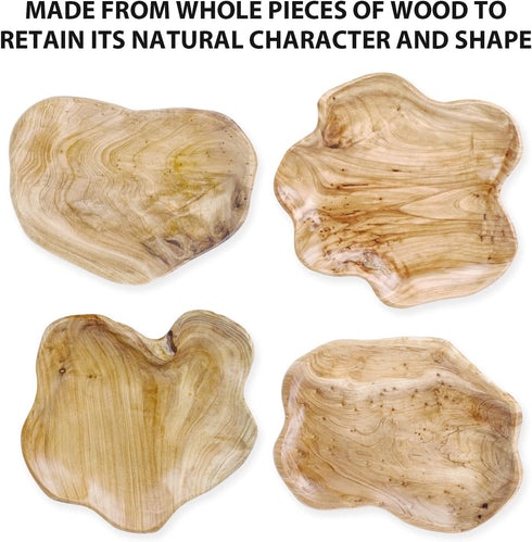 Natural Wood Fruit Bowl, Unique Handmade Serving Platter, Vintage Ring Dish, Hand Carved Artworks