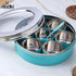 7 DUDKI Homes Stainless Steel Masala Box, Spice Box, Masala Dabba with Kitchen Organizer with See Through Lid