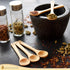 Golden Nature Bamboo Spoon Set (10 Pc), Tiny Wooden Spoons for Sugar, Spices, Seasoning, Coffee, Jam, Herbs, Dessert