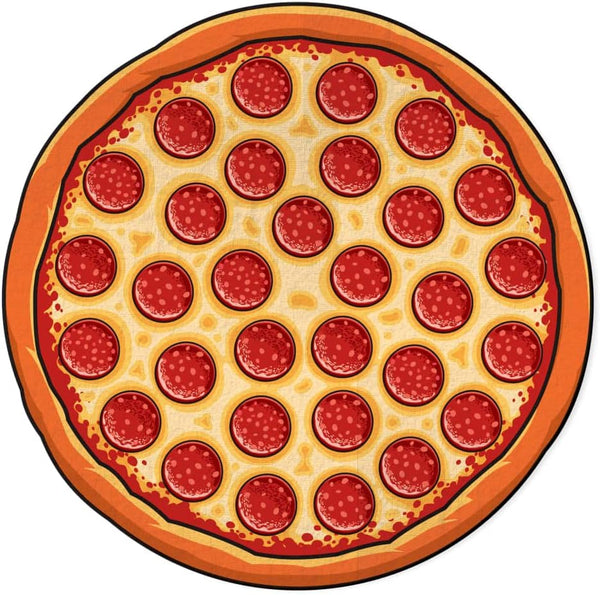 BigMouth Inc Giant Beach Blanket - Fun Summer Beach Towel, Quick Dry Microfiber Material - Pizza Design