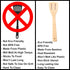 Huji Bamboo Wooden Spoons Set - Wooden Spatula Spoon for Cooking - Nonstick Kitchen Utensils
