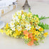 Bunches of 8 Artificial Daisy Flowers in Assorted Colors