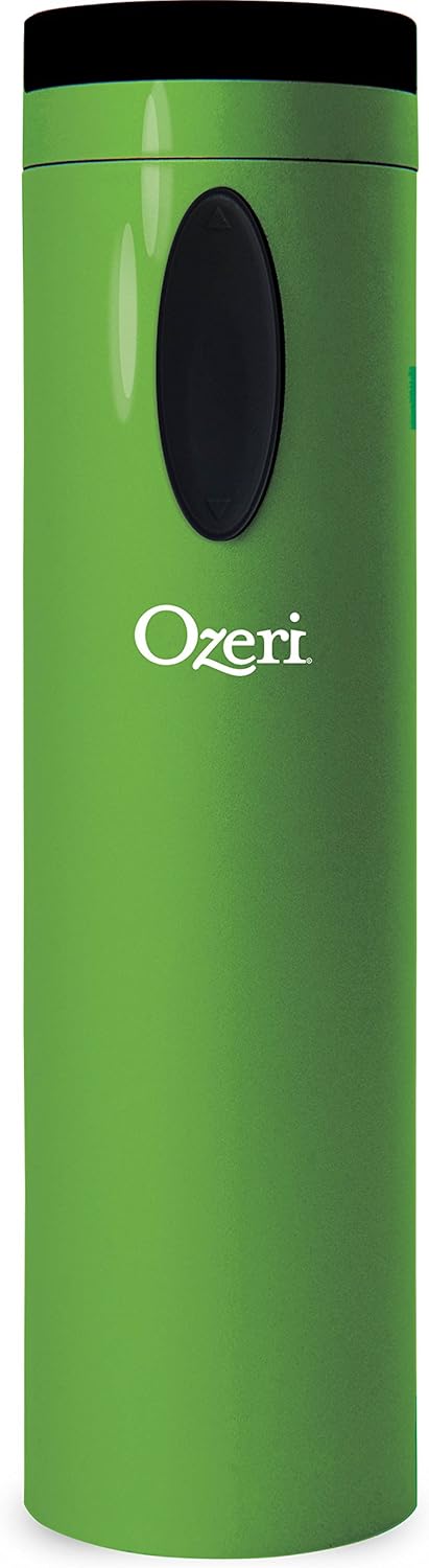 Ozeri Fascina Electric Wine Bottle Opener and Corkscrew in Lime Green, Perfect for Home and Kitchen Use