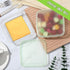 Uiifan 3 Pcs Sliced Cheese Container for Fridge, Clear Plastic Cheese Box with Lids, Airtight Cheese Storage for