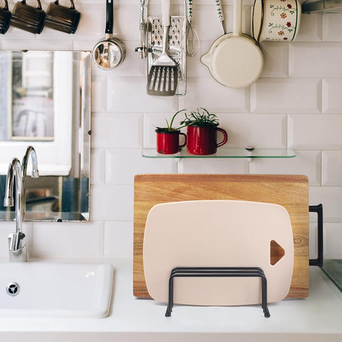 Cutting Board Organizers, Cutting Board Holders and Racks for Cabinets, Bakeware Storage