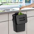 stonespace 3.2 Gallon/12L Bin,1 Pack Under Sink Trash CanKitchen Compost Bin, Diaper Pail, Hanging Garbage Can for Baby