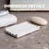 2 Countertop, Pcs Soap Holder for Bathroom, Marble Soap Dish for Kitchen Soap Tray Draining with Creative Wavy Design