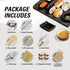 ISSEVE Sushi Making Kit, Sushi Bazooka Maker with Bamboo Mats, Chopsticks, Paddle, Spreader, Knife, DIY Roller Machine