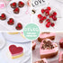 Silicone Heart Molds, 2 Pack Mini Cake Pan for Muffins, Ice Cubes, Chocolate Bombs, and Cupcakes