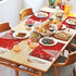 Naanle Winter Holiday Christmas Placemats Set of 4, Christmas Tree with Snowflake Heat-Resistant Washable Table Place