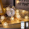 JOLYMOLY 59 Ft 100 LED Flower Fairy Lights with Remote Timer, Plug