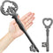 Zezzxu Large Iron Skeleton Key - Giant Cast Iron Key Prop for Wall Decor
