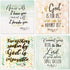 Juvale Inspirational Bible Magnets for Kitchen Decor & Accessories - 8-Pack, 2.5-Inch Square Metal Magnets with Faith