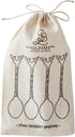 Santa Barbara Design Studio Holiday Charcuterie Accessories Mini Serving Spoons, Set of 4, Gold/Silver