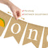 Rainlemon 1st ONE High Chair Banner Mexican Jute Burlap Cinco De Mayo Taco Cactus Baby Birthday party Fiesta Decoration