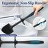 Set: 2 Pack Toilet Bowl Brush Holder Modern Deep Cleaning Bathroom Toilet Scrubber with Caddy for Rv - Rim Decorative