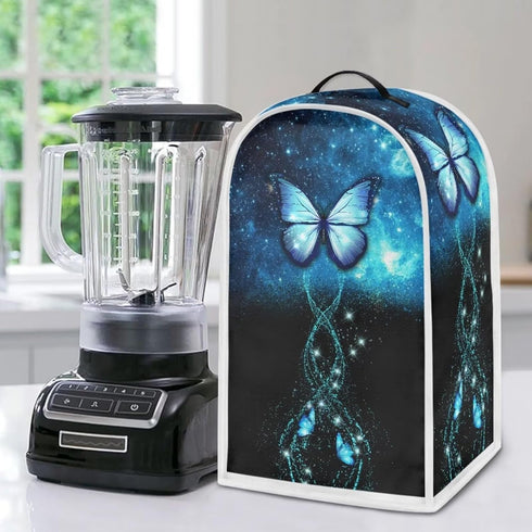 Blue Butterfly Print Blender Dust Cover, Kitchen Appliance Cover for Stand Mixer, Keep Your Kitchen Clean