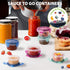 Freshmage Salad Dressing Container to Go, 6 Pack 2.7 oz Small Leakproof Condiment Containers
