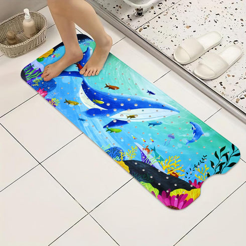 40''x16'' Vanleonet Baby Bath Mat for Tub for Kids, Extra Long Bathtub Mat Non Slip, Toddler Bath Mat Non-Slip for Tub